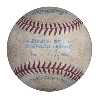 Mark McGwire Career Home Run #250 OAL Budig Baseball (Cardinals LOA)